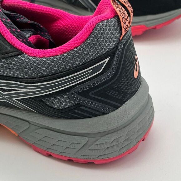 ASICS Womens Running Shoes 6.5 Black Pink Gel-Venture 7 Trail Arhletic Sneakers - Picture 14 of 15